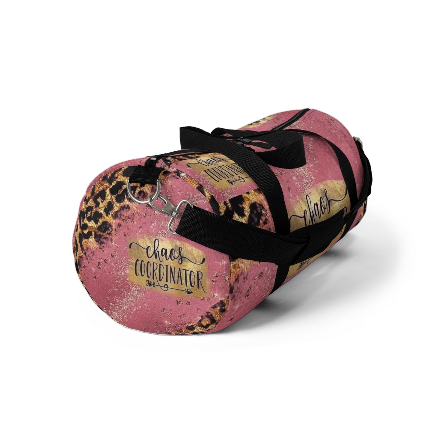 Chaos Coordinator Pink Leopard Duffle Bag