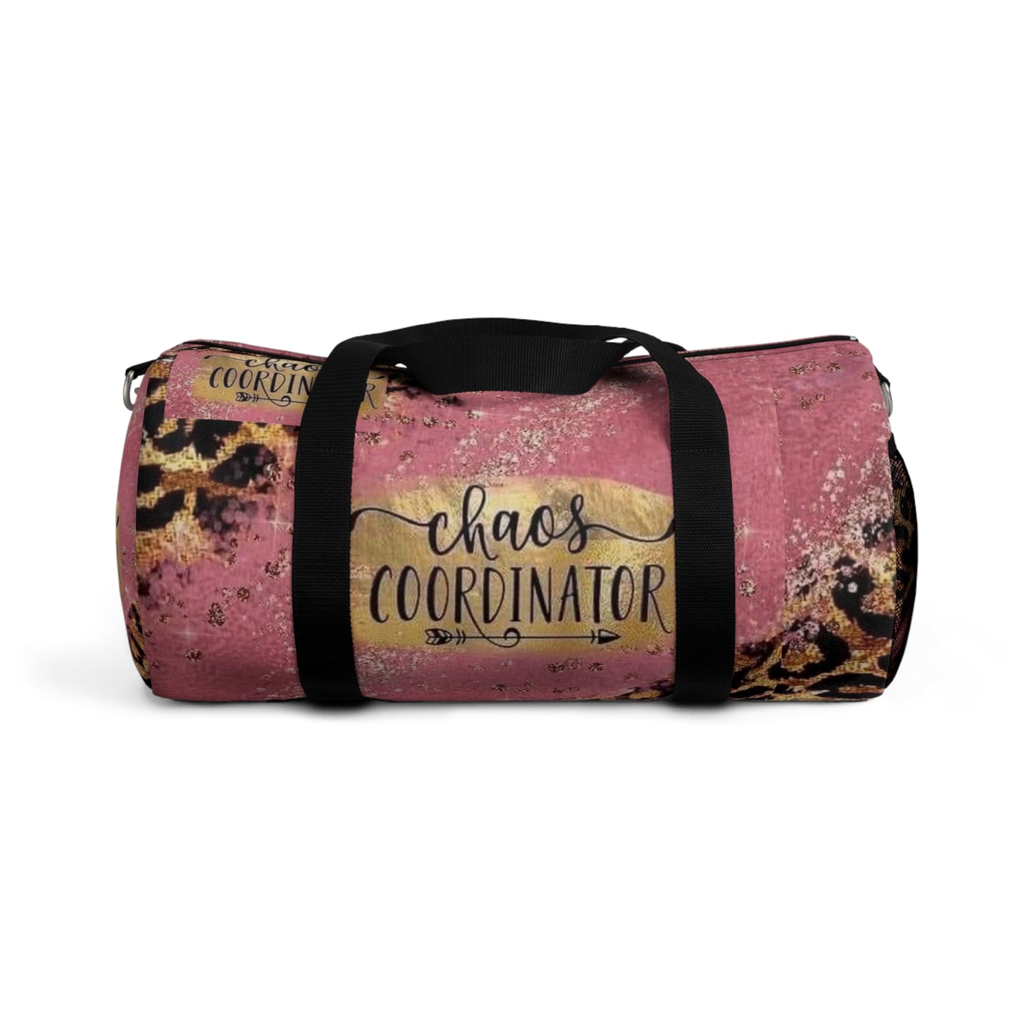 Chaos Coordinator Pink Leopard Duffle Bag