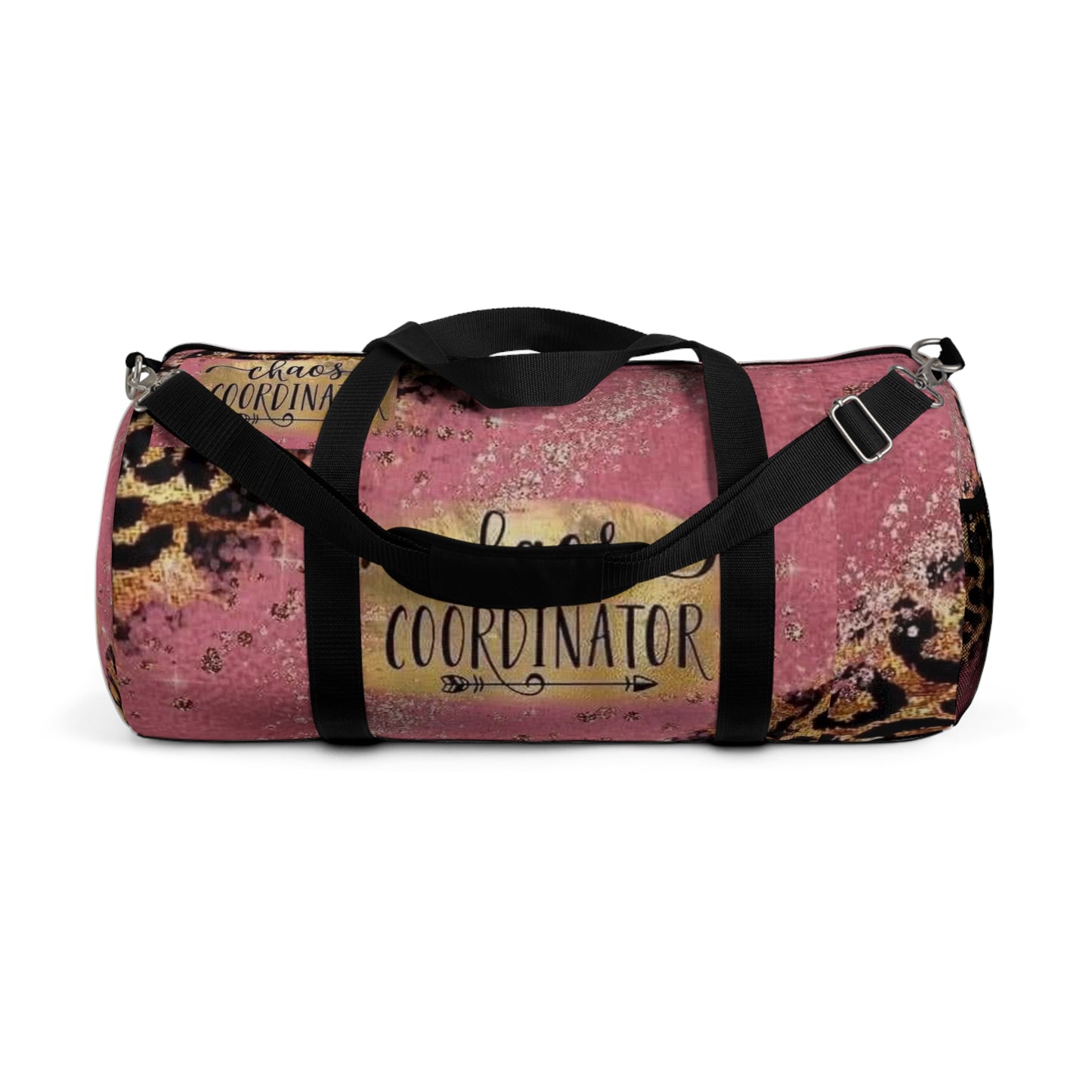 Chaos Coordinator Pink Leopard Duffle Bag