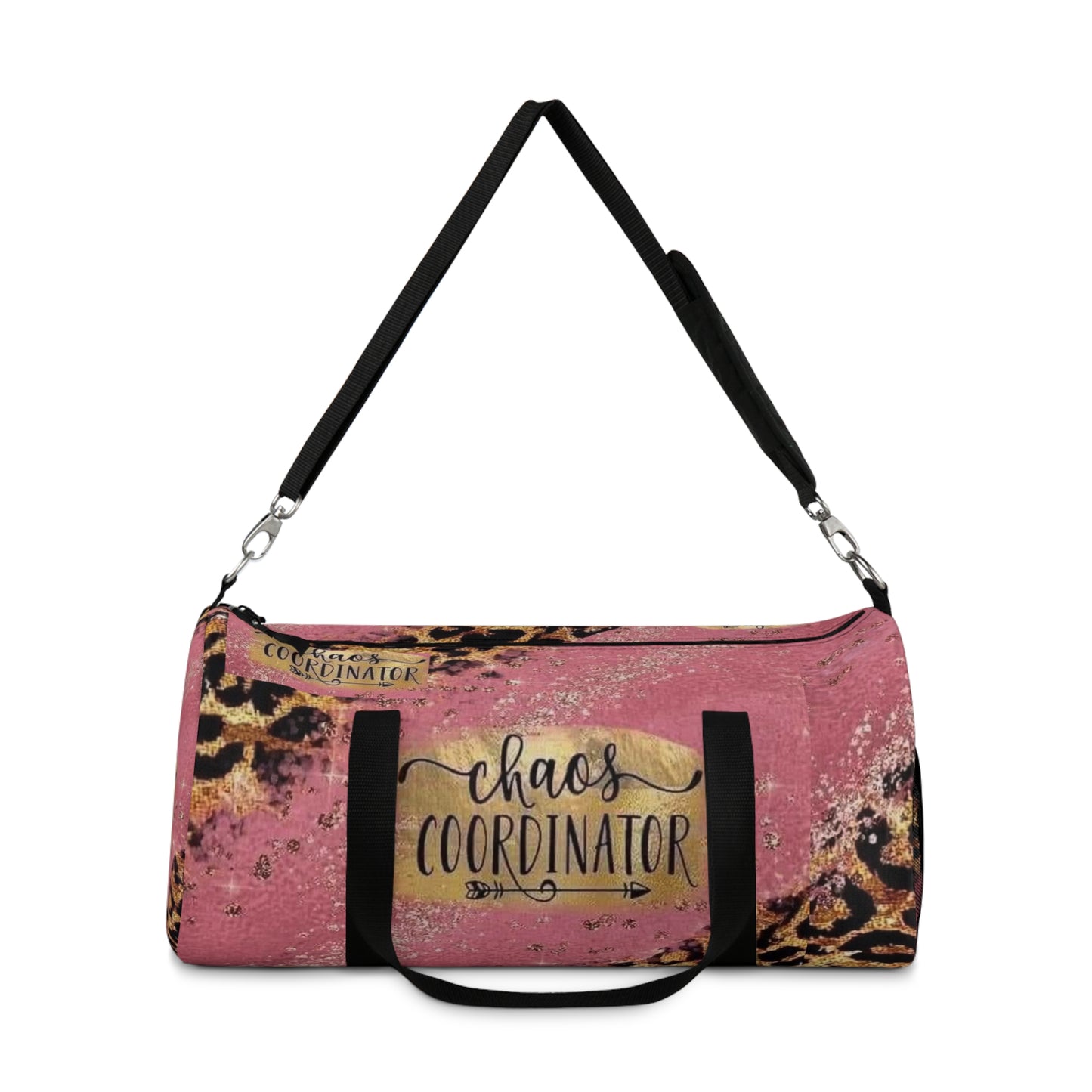 Chaos Coordinator Pink Leopard Duffle Bag