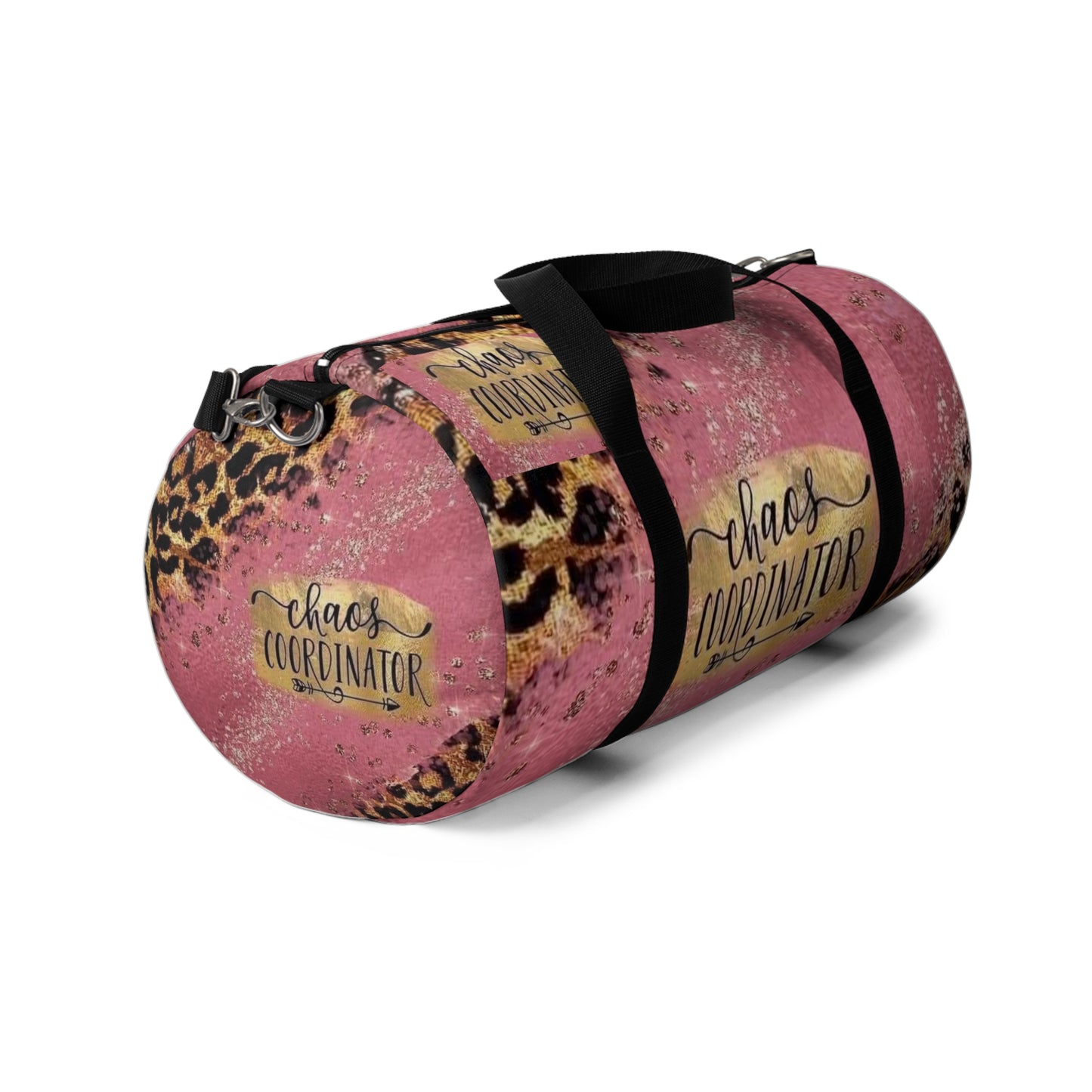 Chaos Coordinator Pink Leopard Duffle Bag