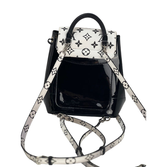 LOUIS VUITTON Hot Springs Backpack White Monogram and Patent Leather
