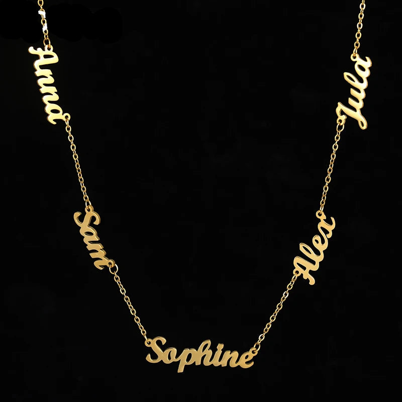 Custom necklace with names