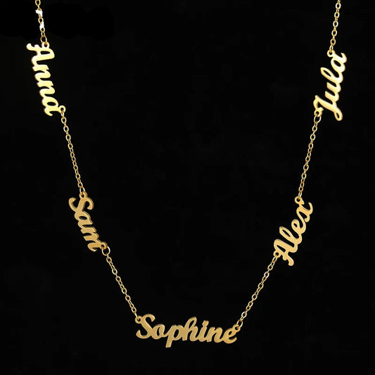 Custom necklace with names