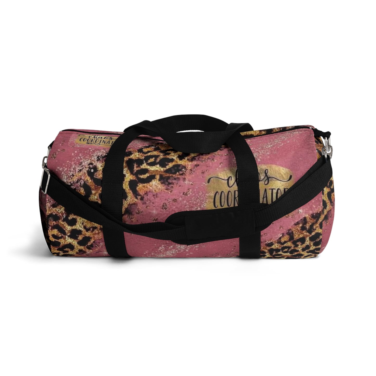 Chaos Coordinator Pink Leopard Duffle Bag