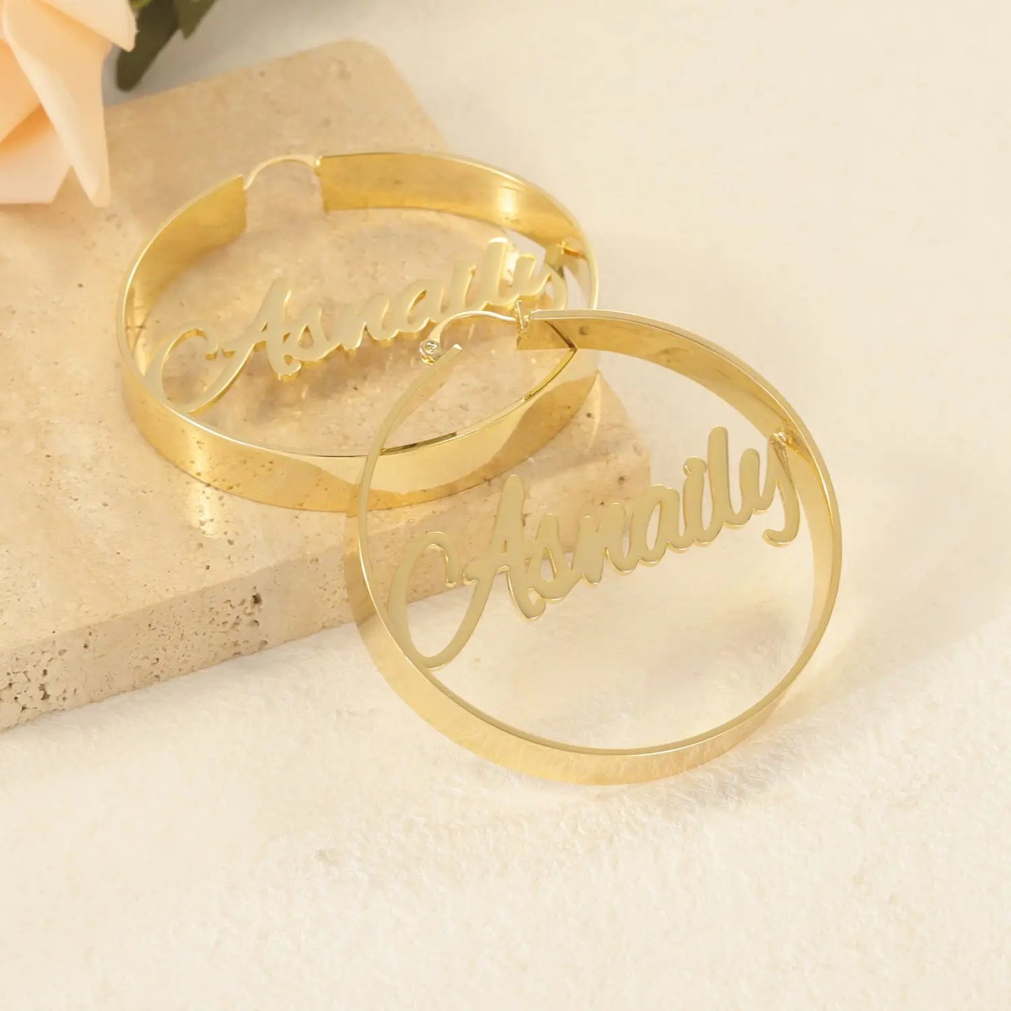 Personalized Name Metal Earrings Speciality Welding Variety