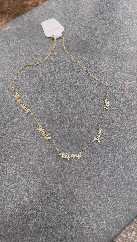 Custom Personalized Gold Name Necklace Gifts Made to Order