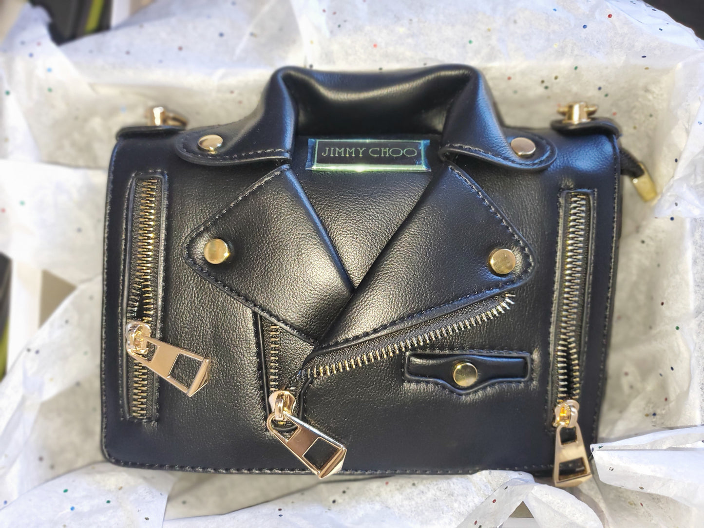 Leather Luxury Motorcycle Style Purse