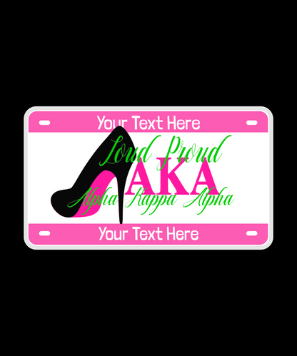 Personalized License Plates and License Plate Frames