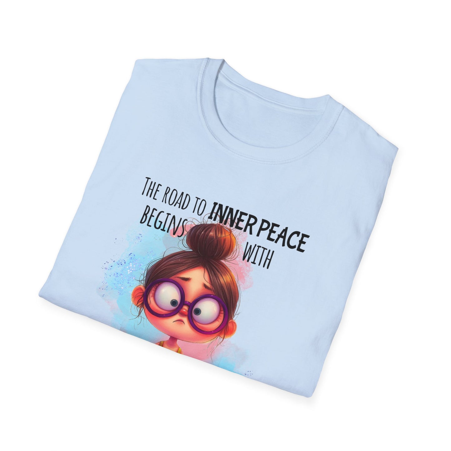 Sarcasm Graphic Tee - The Road to Inner Peace Begins With F*ck This