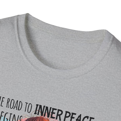 Sarcasm Graphic Tee - The Road to Inner Peace Begins With F*ck This