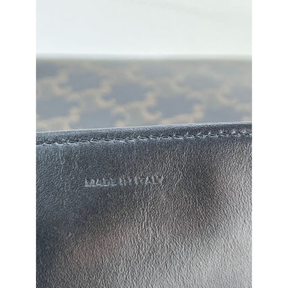 Celine Triomphe Vertical Cabas Black Monogram Canvas Tote