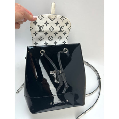 LOUIS VUITTON Hot Springs Backpack White Monogram and Patent Leather
