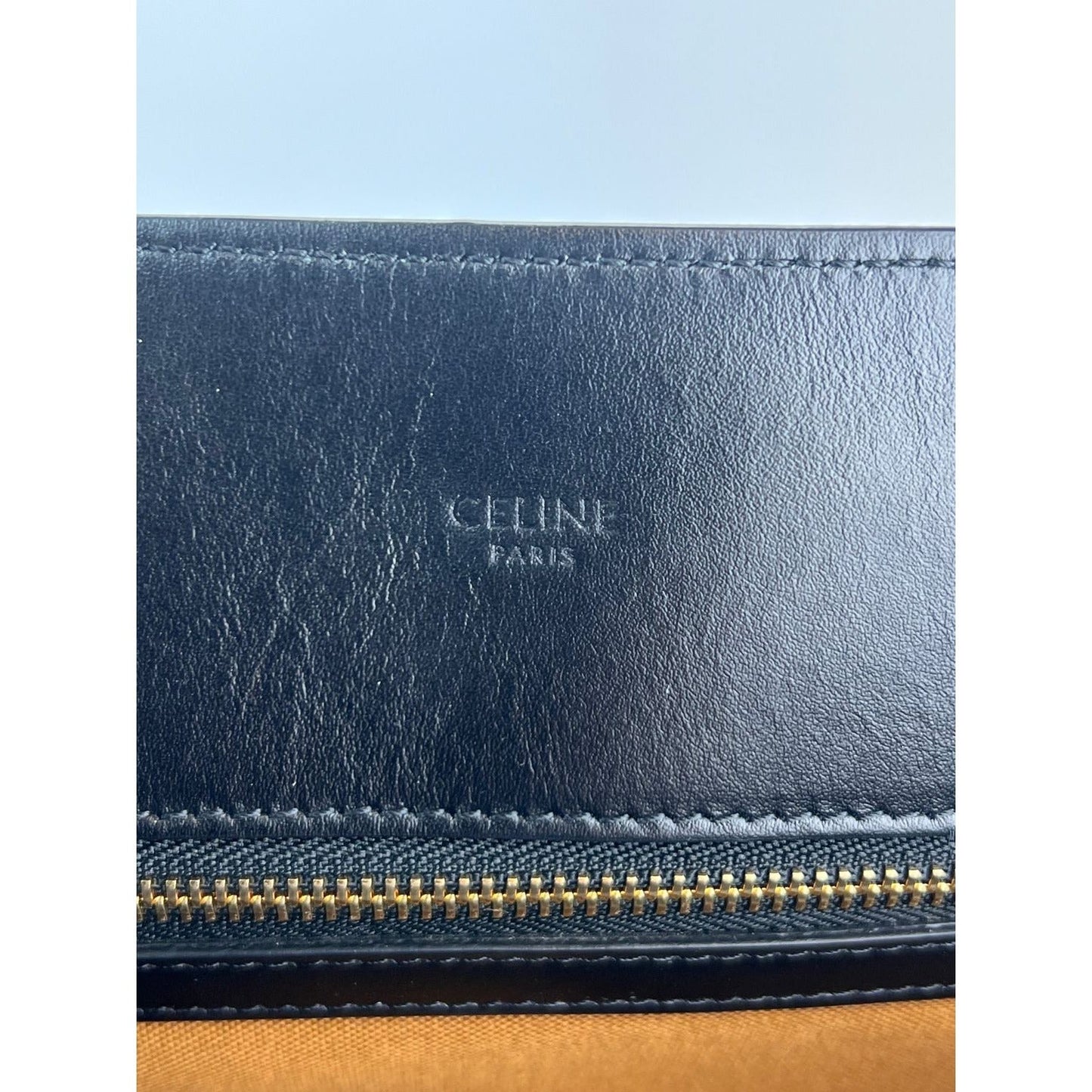 Celine Triomphe Vertical Cabas Black Monogram Canvas Tote