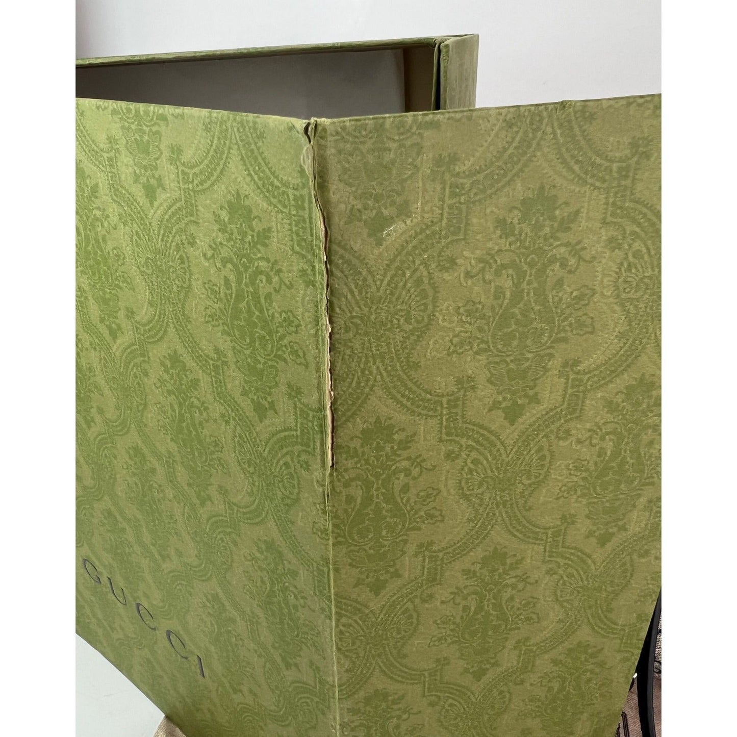 Gucci GG Supreme Dollar Calfskin Web Small Padlock Navy Tote