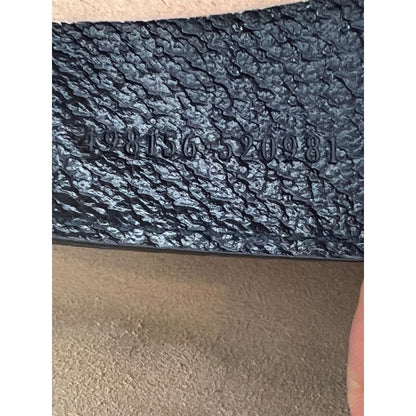 Gucci GG Supreme Dollar Calfskin Web Small Padlock Navy Tote
