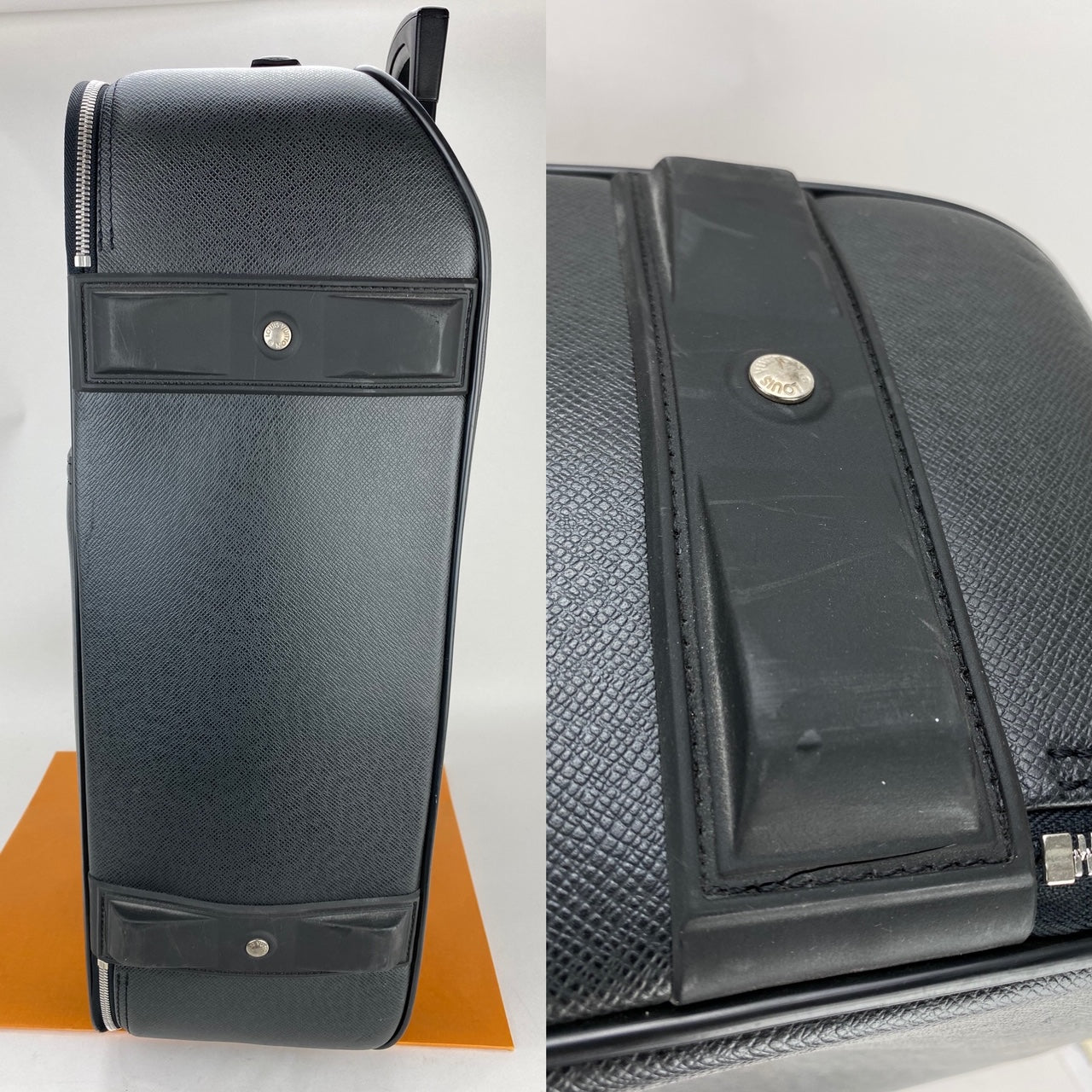 Louis Vuitton Pegase 60 Ardoise Taiga  Rolling suitcase carry on Luggage pre owned