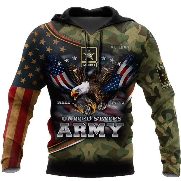 camo hoodie with flag and eagle