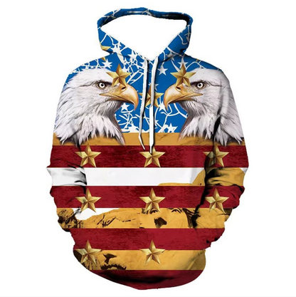 eagle and flag hoodie