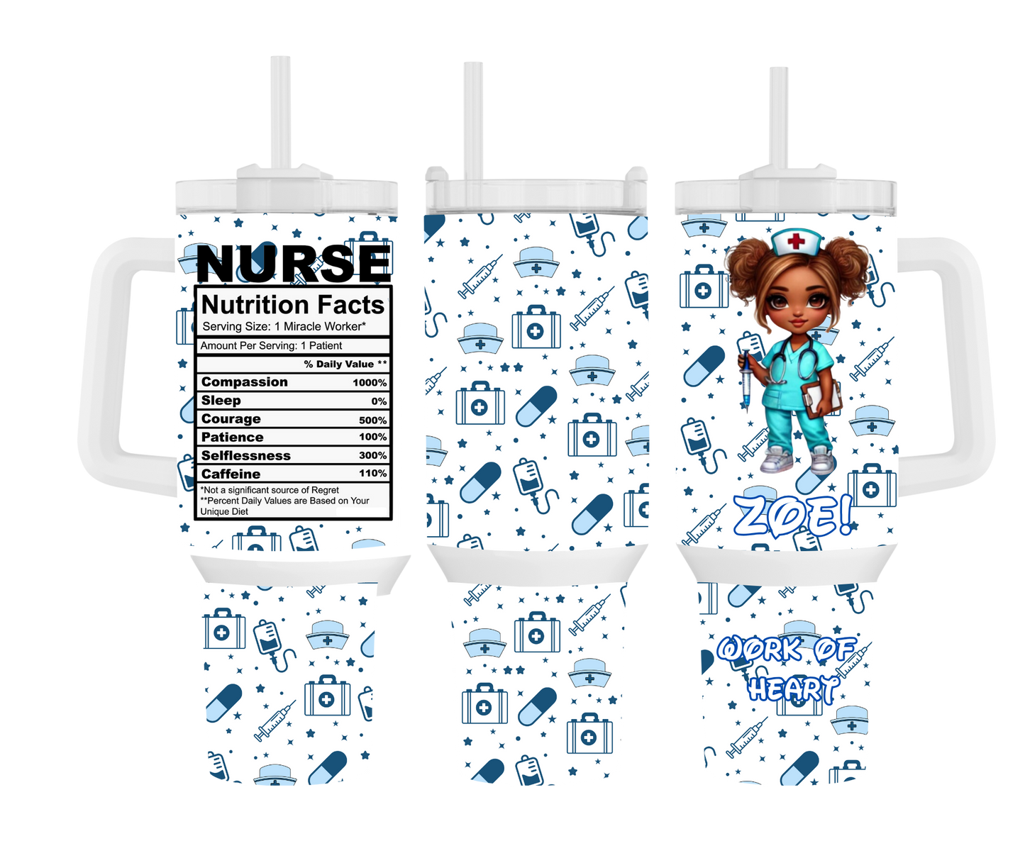 Nurse themed Personalized Tumblers