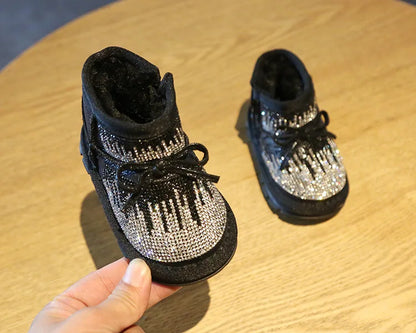 Winter Princess Rhinestone toddler Boots