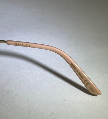 Gucci Flip-Up Sunglasses Rectangle Red Gold frames