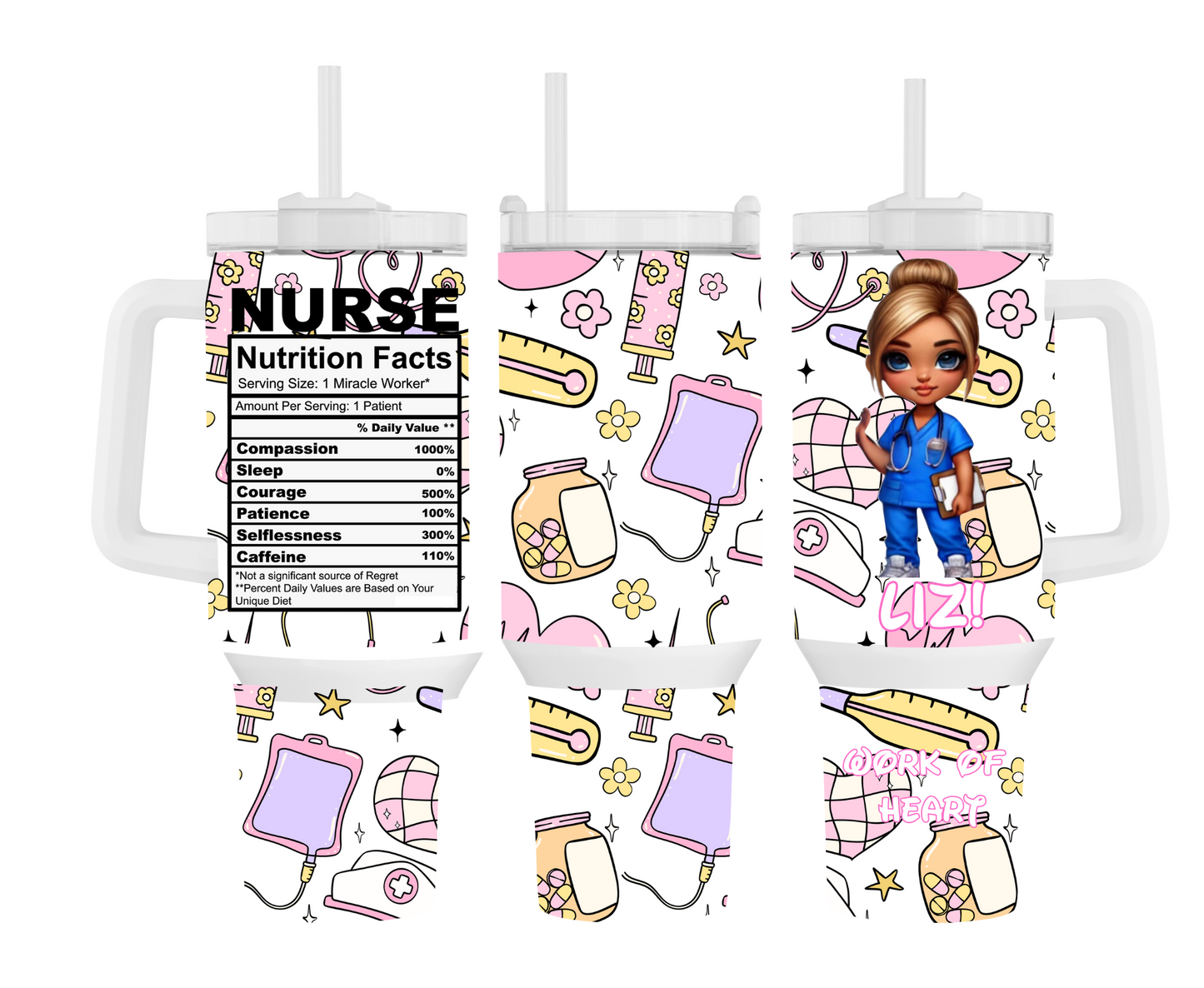 Nurse themed Personalized Tumblers