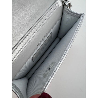 Chanel Metallic Goatskin Quilted Star Flap Waist Belt Shoulder Bag