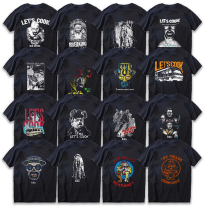 A collection of all of the shirts