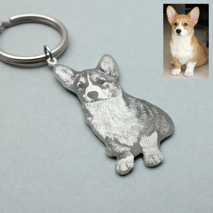 Personalized Pet Photo Keychain Gift