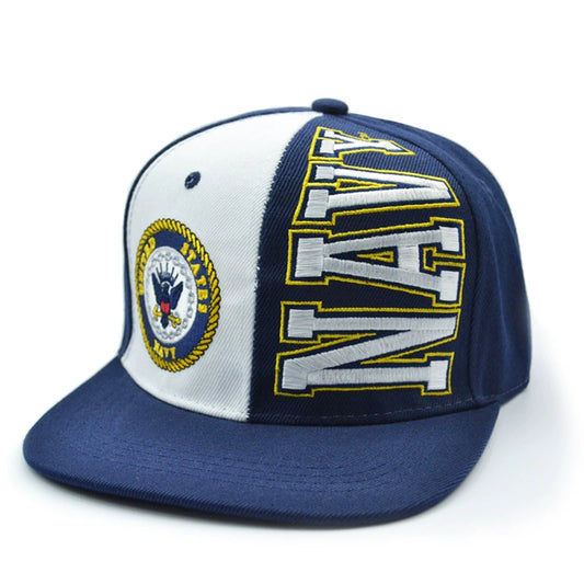 Blue and Gold US Navy Baseball Cap