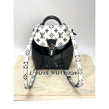 LOUIS VUITTON Hot Springs Backpack White Monogram and Patent Leather