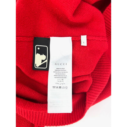 Gucci Womens NY Yankees Wool Red Sweater Pullover