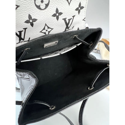 LOUIS VUITTON Hot Springs Backpack White Monogram and Patent Leather