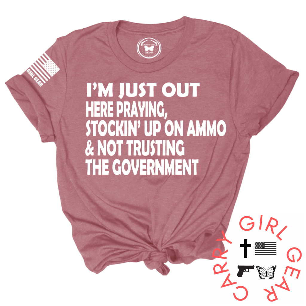 I'M JUST OUT HERE Tee