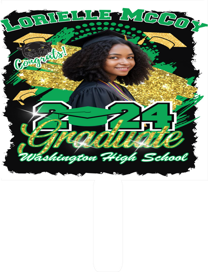 Custom Hand Fans Special Occasions, Graduations, Birthdays, Memorials