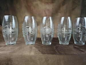 Customized Etch Glass Football Mugs