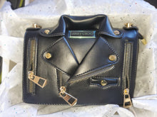 Load image into Gallery viewer, Leather Luxury  Motorcycle Style Purse