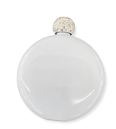 Round bling handle flask