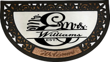 Load image into Gallery viewer, Mr and Mrs Monogram on doormat