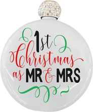 Load image into Gallery viewer, Mr and Mrs 1st Christmas Flask