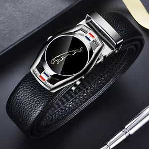 Sports Car Luxury Brand Designer Leather Men's Belt