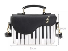 Load image into Gallery viewer, Piano Key style cross body bag purse
