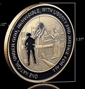 Honoring Remembering USA 9/11 Attack Bronze Commemorative Coin