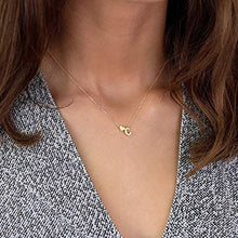 Load image into Gallery viewer, Tiny Heart &amp; Initial  Customized Necklace