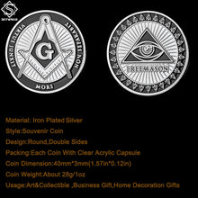 Load image into Gallery viewer, Token Free and Accepted Masons Silver Masonic Bullion &amp; Coin Collection W/ PCCB Holder