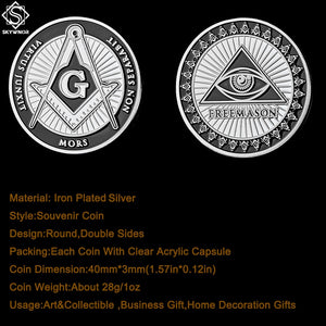 Token Free and Accepted Masons Silver Masonic Bullion & Coin Collection W/ PCCB Holder