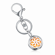 Load image into Gallery viewer, Stainless Steel Essential Oil Aromatherapy Diffuser Key Chains