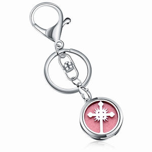 Stainless Steel Essential Oil Aromatherapy Diffuser Key Chains