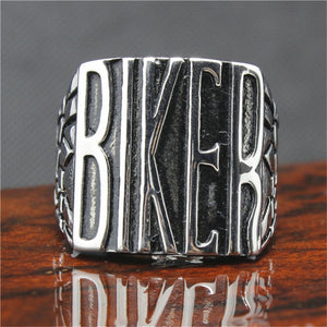 Stainless Steel BIKER  Motorcycle  Ring